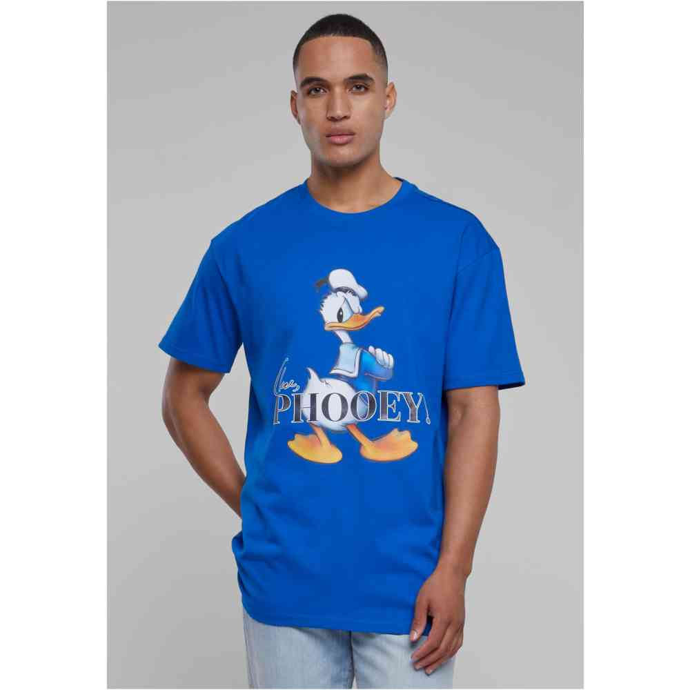 Mister Tee Upscale Disney Donald Duck - Disney 100 Phooey Oversize Heren Tshirt - Blauw